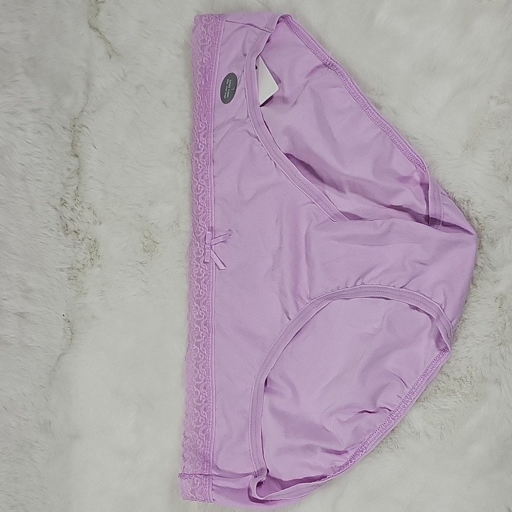 Gap Body Ultra Low Rise Teeny Bikini Purple Size Large